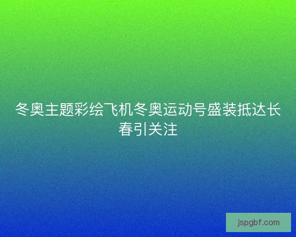 冬奥主题彩绘飞机冬奥运动号盛装抵达长春引关注 冬奥主题彩绘飞机冬奥运动号盛装抵达长春引关注